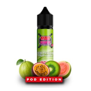 Mad Juice Pod Edition Kiwi Passion Fruit Guava 12ml/60ml Flavorshot
