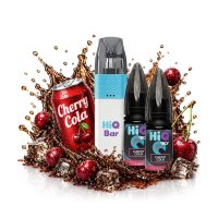 HiQ Bar 24K Cherry Cola Refillable Disposable & 2x10ml 20mg